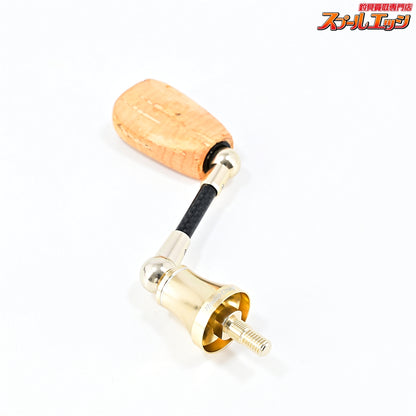 【ロデオクラフト】 RCシングルスピニング カーボンハンドル 38.5mm コルクフラットノブ シマノ用 シャンパンゴールド Rodeo-Craft