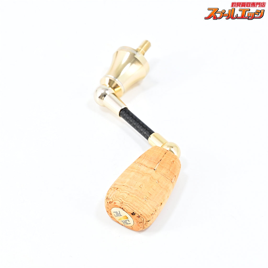 【ロデオクラフト】 RCシングルスピニング カーボンハンドル 40mm コルクフラットノブ シマノ用 シャンパンゴールド Rodeo-Craft