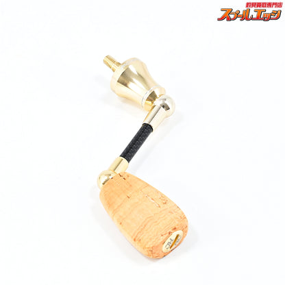 【ロデオクラフト】 RCシングルスピニング カーボンハンドル 40mm コルクフラットノブ シマノ用 シャンパンゴールド Rodeo-Craft