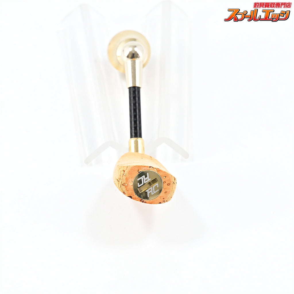 【ロデオクラフト】 RCシングルスピニング カーボンハンドル 40mm コルクフラットノブ シマノ用 シャンパンゴールド Rodeo-Craft