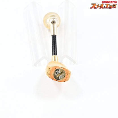 【ロデオクラフト】 RCシングルスピニング カーボンハンドル 40mm コルクフラットノブ シマノ用 シャンパンゴールド Rodeo-Craft