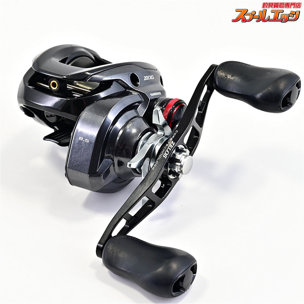 【シマノ】 24スコーピオン MD 201XG ZPI ゼロス 102mmマシンカットハンドル ブラック装着 SHIMANO Scorpion