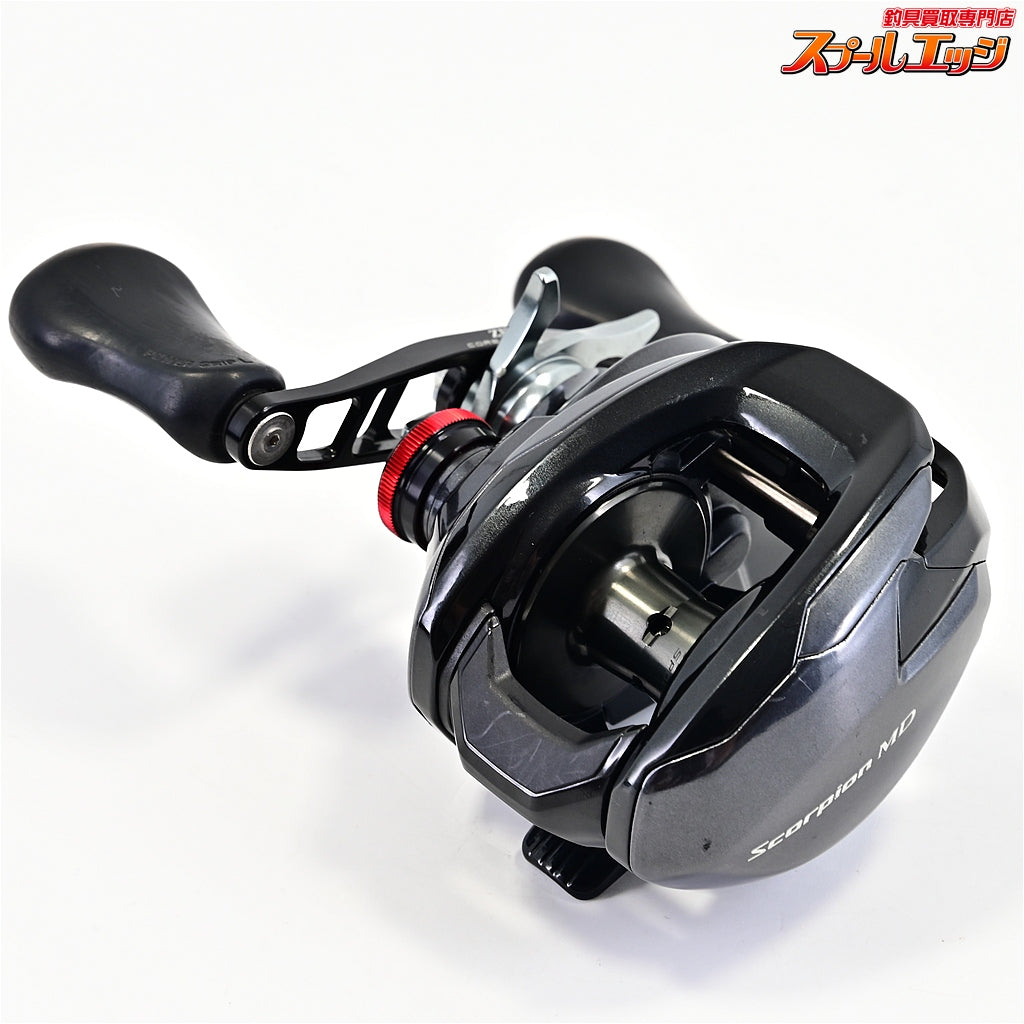 【シマノ】 24スコーピオン MD 201XG ZPI ゼロス 102mmマシンカットハンドル ブラック装着 SHIMANO Scorpion