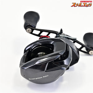 【シマノ】 24スコーピオン MD 201XG ZPI ゼロス 102mmマシンカットハンドル ブラック装着 SHIMANO Scorpion