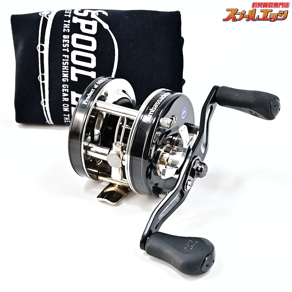 【アブガルシア】 アンバサダー 4601CA ファクトリーチューンド ブラック FN.00J22 ダイワ100mm純正ハンドル装着 Abu Garcia ambassadeur Black