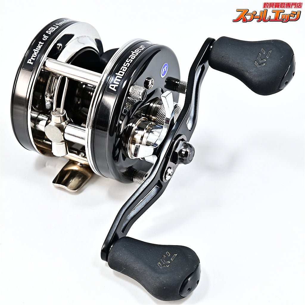 【アブガルシア】 アンバサダー 4601CA ファクトリーチューンド ブラック FN.00J22 ダイワ100mm純正ハンドル装着 Abu Garcia ambassadeur Black