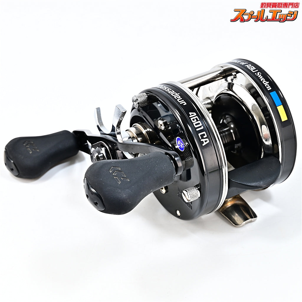 【アブガルシア】 アンバサダー 4601CA ファクトリーチューンド ブラック FN.00J22 ダイワ100mm純正ハンドル装着 Abu Garcia ambassadeur Black