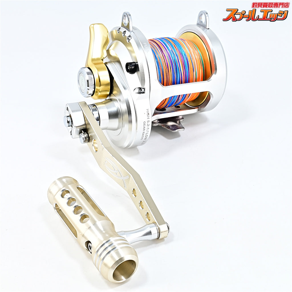【シマノ】 13タリカ 25II キャプテンAクラフト 130mm三次元パワーハンドル シャンパンゴールド/シルバー装着 SHIMANO TALICA