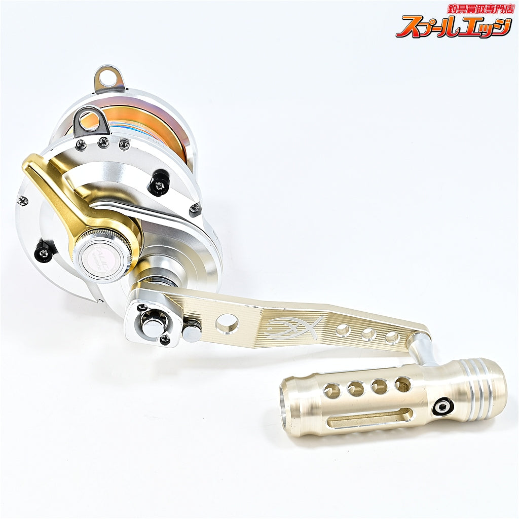 【シマノ】 13タリカ 25II キャプテンAクラフト 130mm三次元パワーハンドル シャンパンゴールド/シルバー装着 SHIMANO TALICA