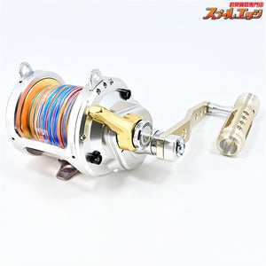 【シマノ】 13タリカ 25II キャプテンAクラフト 130mm三次元パワーハンドル シャンパンゴールド/シルバー装着 SHIMANO TALICA