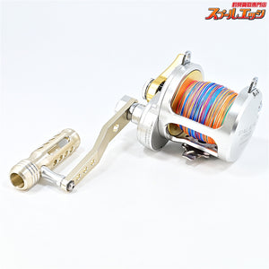 【シマノ】 13タリカ 25II キャプテンAクラフト 130mm三次元パワーハンドル シャンパンゴールド/シルバー装着 SHIMANO TALICA