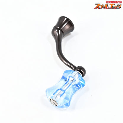 【ダイワ】 45mm純正ハンドル IOSファクトリー アクリスタII ブルー Aタイプ ソルト対応ノブ装着 DAIWA IOS FACTORY