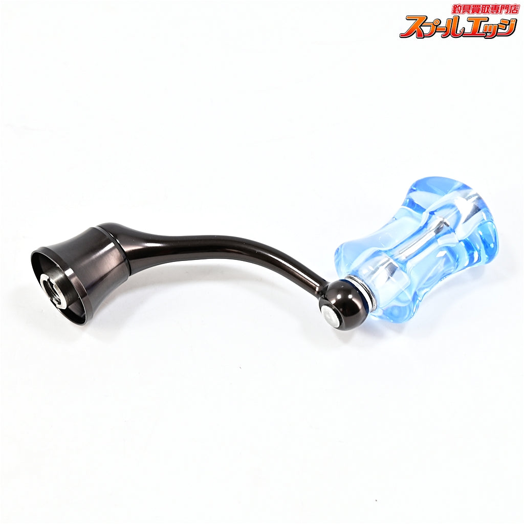 【ダイワ】 45mm純正ハンドル IOSファクトリー アクリスタII ブルー Aタイプ ソルト対応ノブ装着 DAIWA IOS FACTORY
