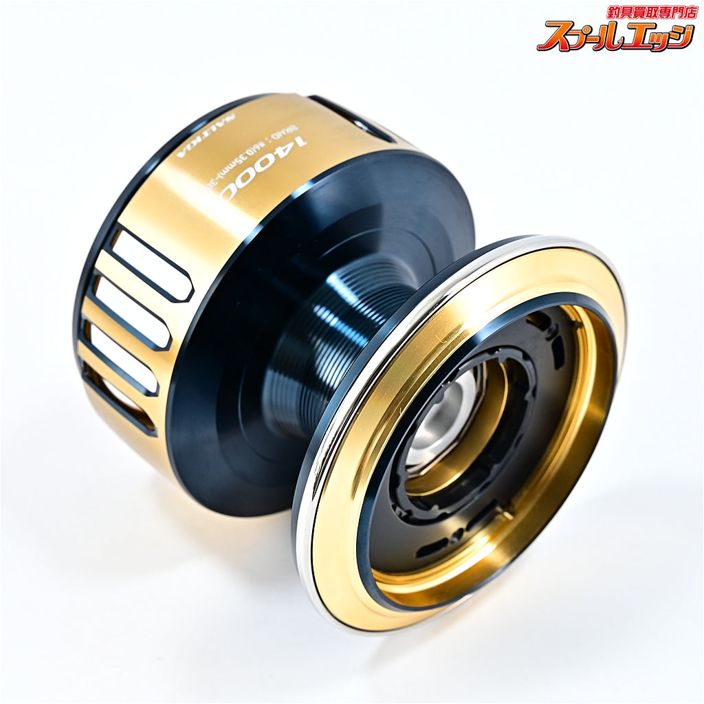 【ダイワxSLPワークス】 25ソルティガ 14000 スプール ゴールド・ネイビーブルー DAIWAxSLP-WORKS SPOOL
