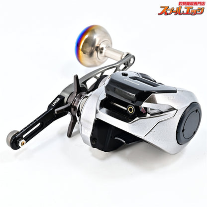 【シマノ】 18炎月プレミアム 150PG リブレ SB60-65ハンドル ガンメタ/チタン装着 SHIMANO ENGETSU PREMIUM