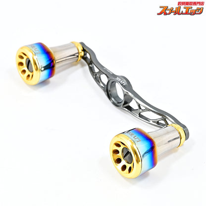 【リブレ】 クランクフェザー 95 ガンメタ/ゴールド ffフォルテッシモノブ装着 シマノ右巻センターナット付 LIVRE CRANK Feather