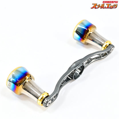 【リブレ】 クランクフェザー 95 ガンメタ/ゴールド ffフォルテッシモノブ装着 シマノ右巻センターナット付 LIVRE CRANK Feather