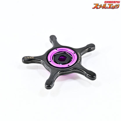 【リブレ】 カスタムドラグ イージーカスタムカラー ブラック&パープル シマノ13mm用 LIVRE CUSTOM DRAG