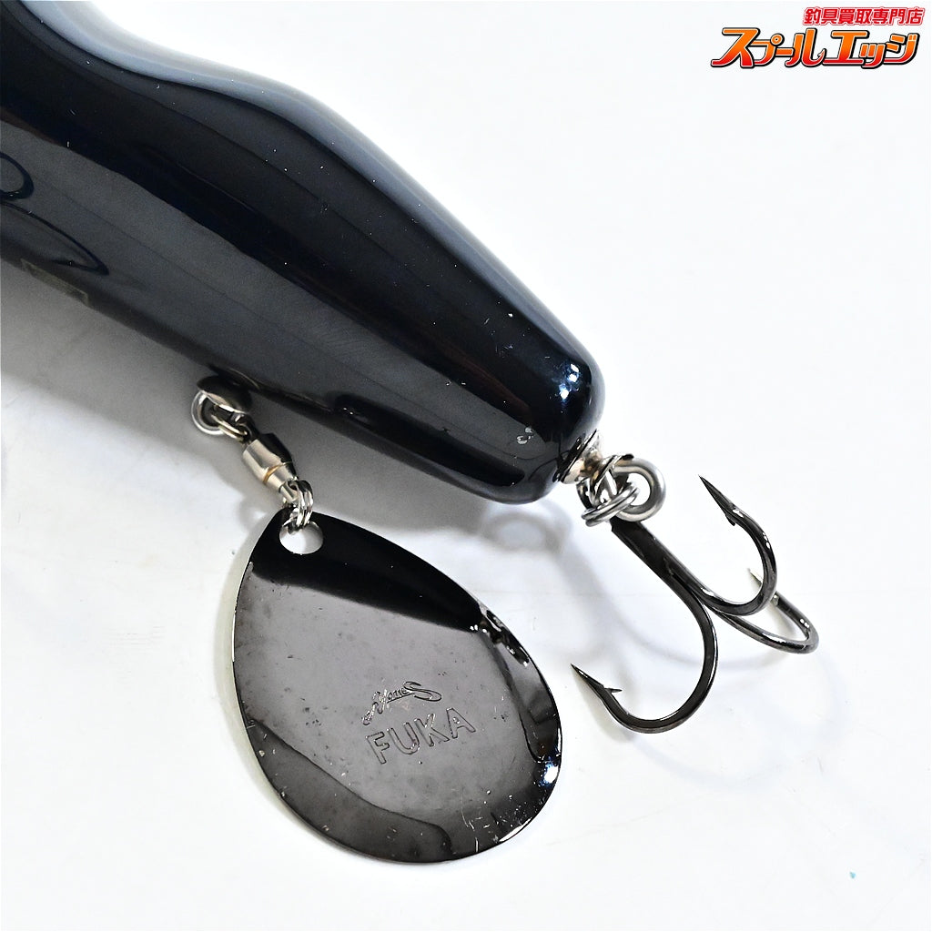 【ノリーズxアカシブランド】 フカベイト リアルブラック NORIESxAKASHIBRAND FUKA BAIT 淡水用ルアー K_060