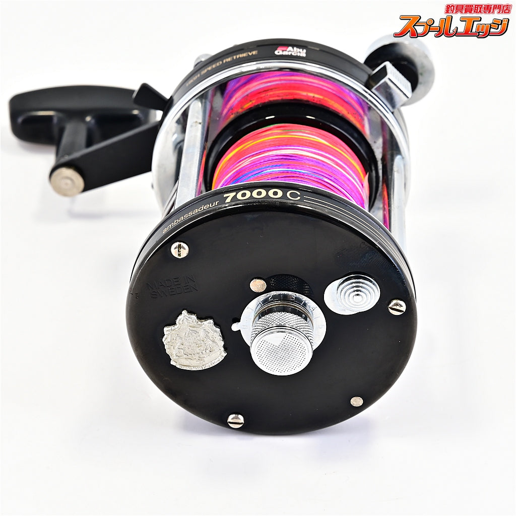 【アブガルシアxエビス】 アンバサダー 7000C ブラック 2スピード FN.81-2 86-87 実釣未使用品 Abu GArcia EBISU Ambassadeur
