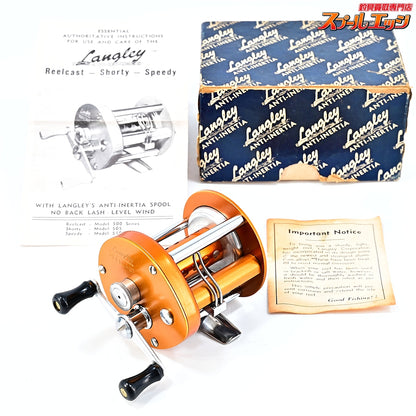 【ラングレー】 リールキャスト モデル500A オレンジゴールド ヴィンテージ LANGLEY REELCAST MODEL