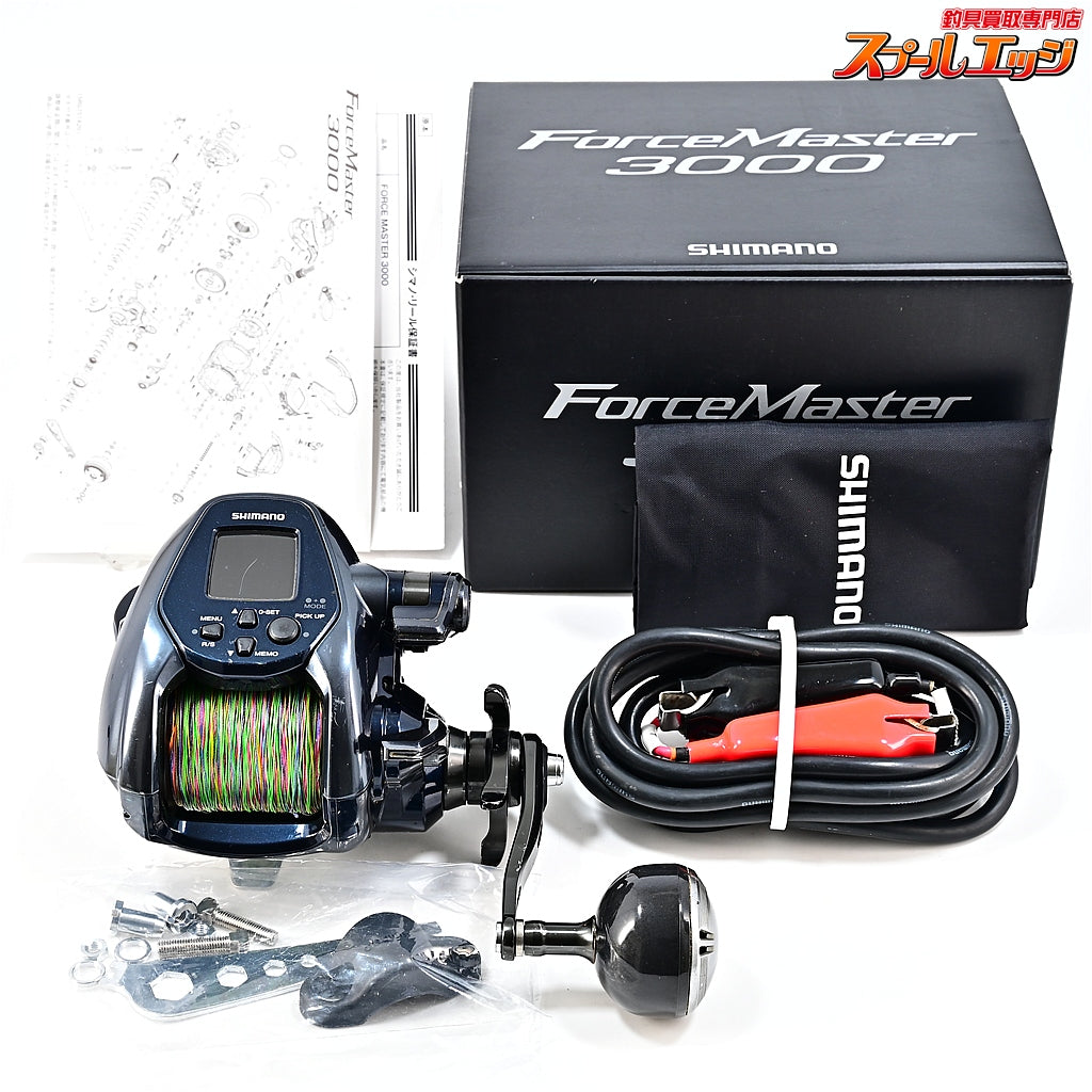 【シマノ】 22フォースマスター 3000 使用距離80.2km 使用229時間 SHIMANO FOURCE MASTER