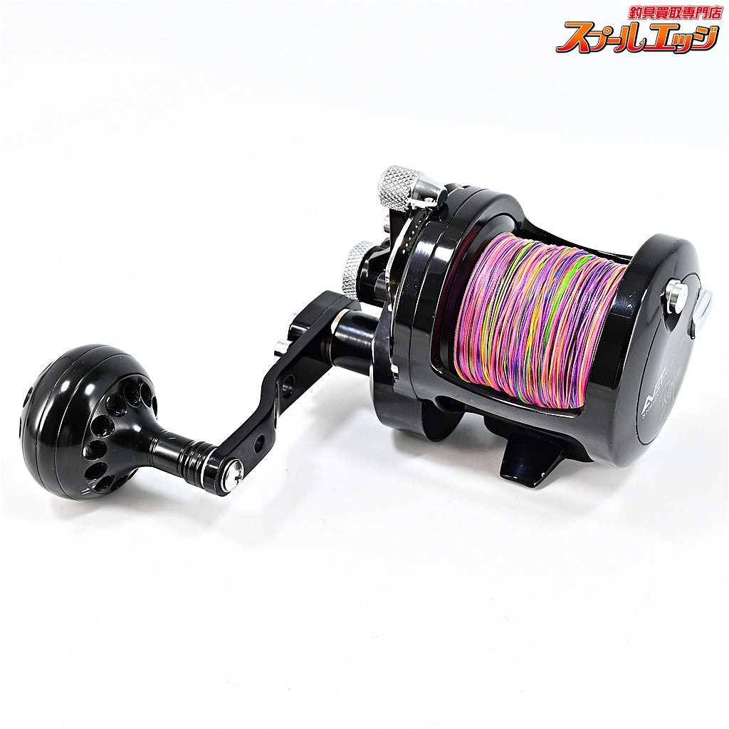 【アベット】 ラプター MXL6/4-MC SN#MXL6/4MCR-26786 ブラック カスタムハンドルノブ装着 AVET REEL
