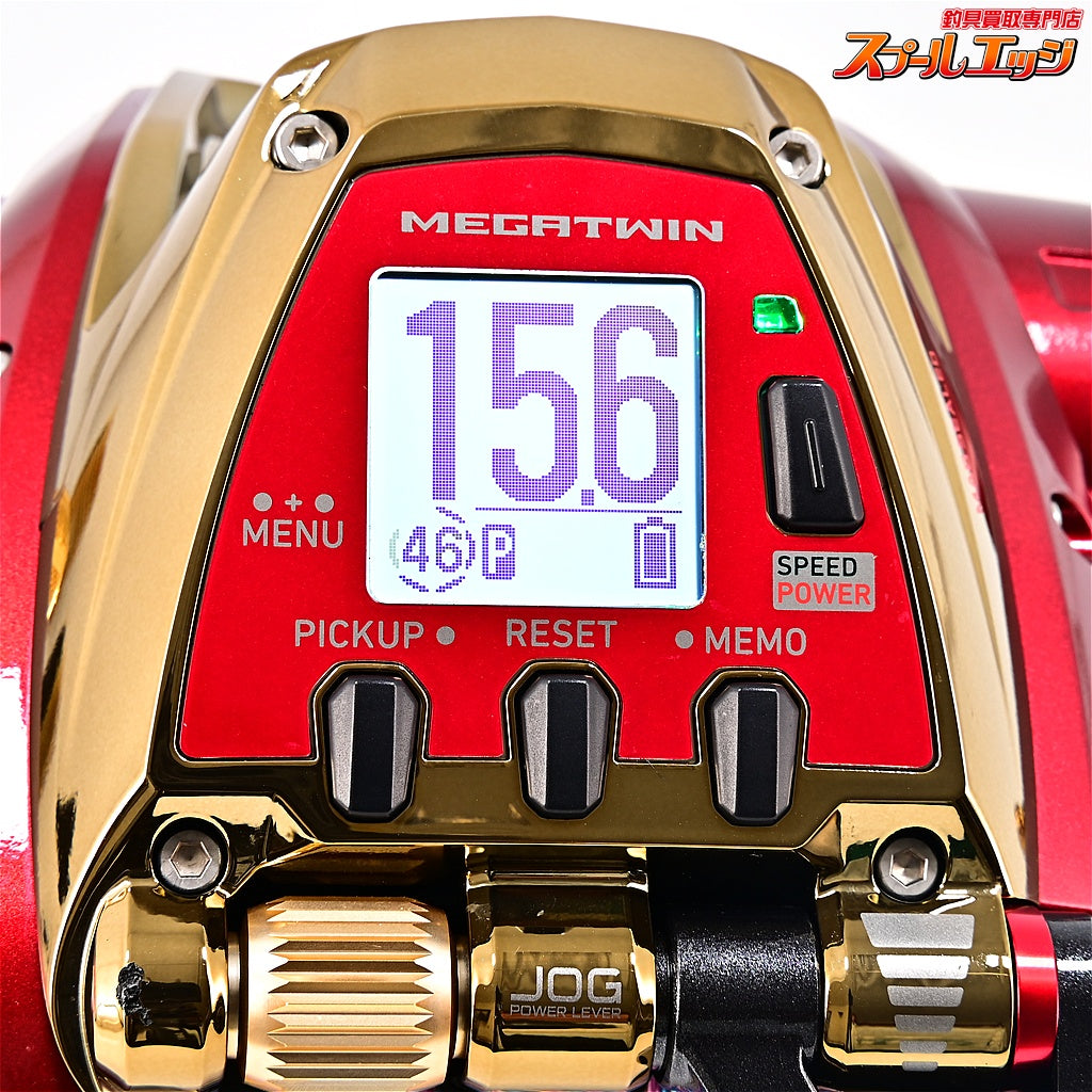 【ダイワ】 24シーボーグ G800MJ 使用距離4.1km 使用31時間 SLPWカラーアルミラウンドハンドルL装着 DAIWA SEABORG
