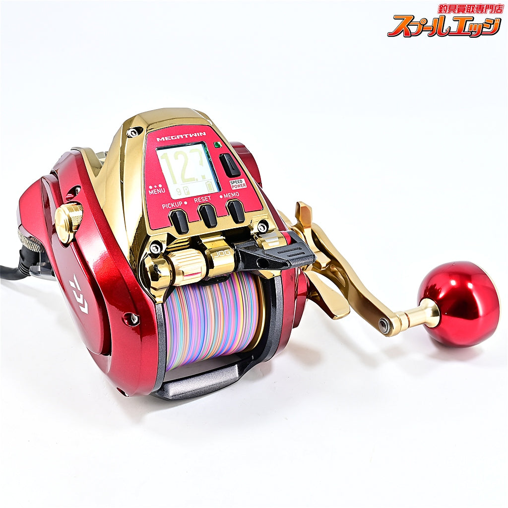 【ダイワ】 24シーボーグ G800MJ 使用距離4.1km 使用31時間 SLPWカラーアルミラウンドハンドルL装着 DAIWA SEABORG