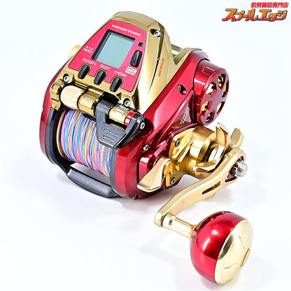 【ダイワ】 24シーボーグ G800MJ 使用距離4.1km 使用31時間 SLPWカラーアルミラウンドハンドルL装着 DAIWA SEABORG