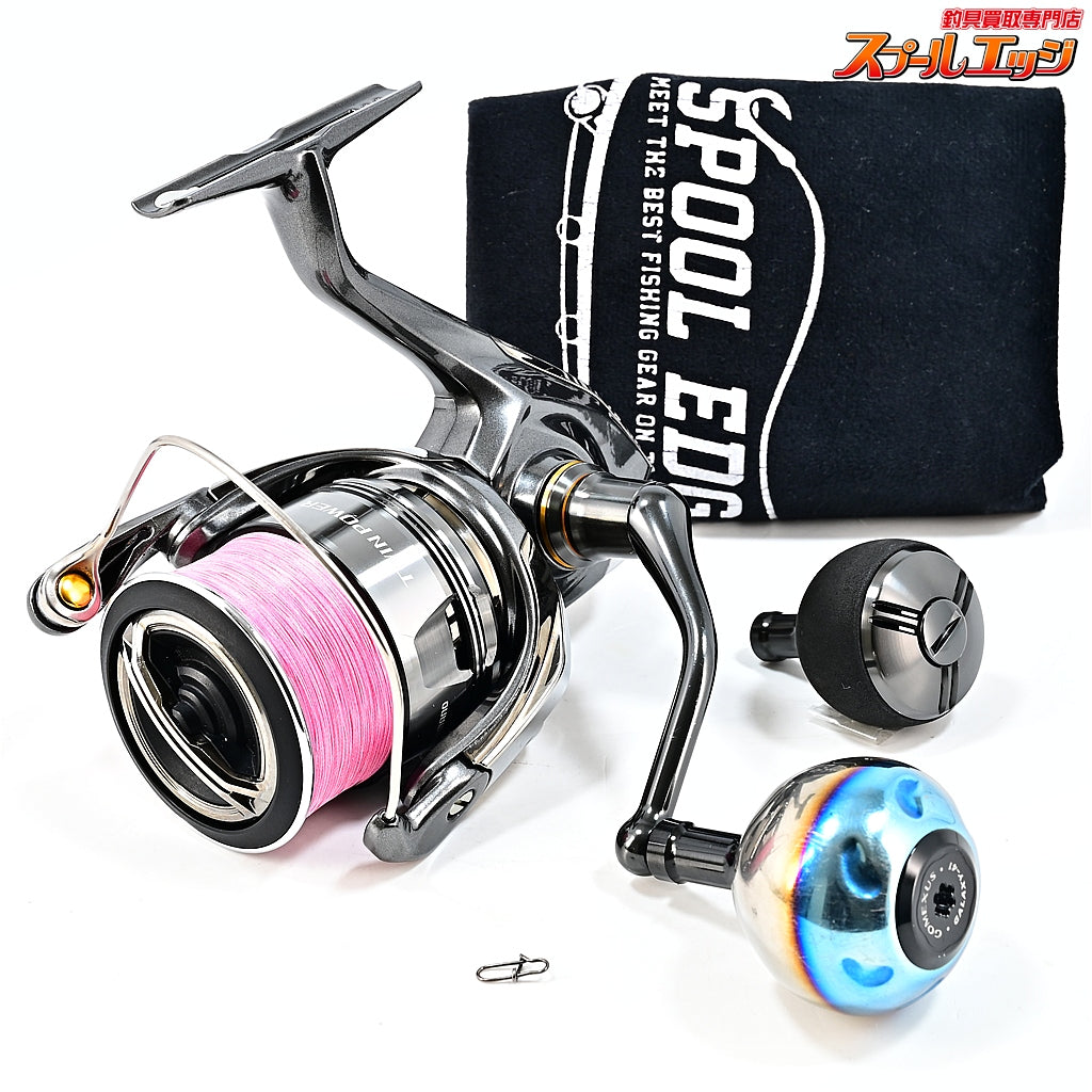 【シマノ】 24ツインパワー C5000XG ゴメクサス41mm チタンハンドルノブ装着 SHIMANO TWINPOWER