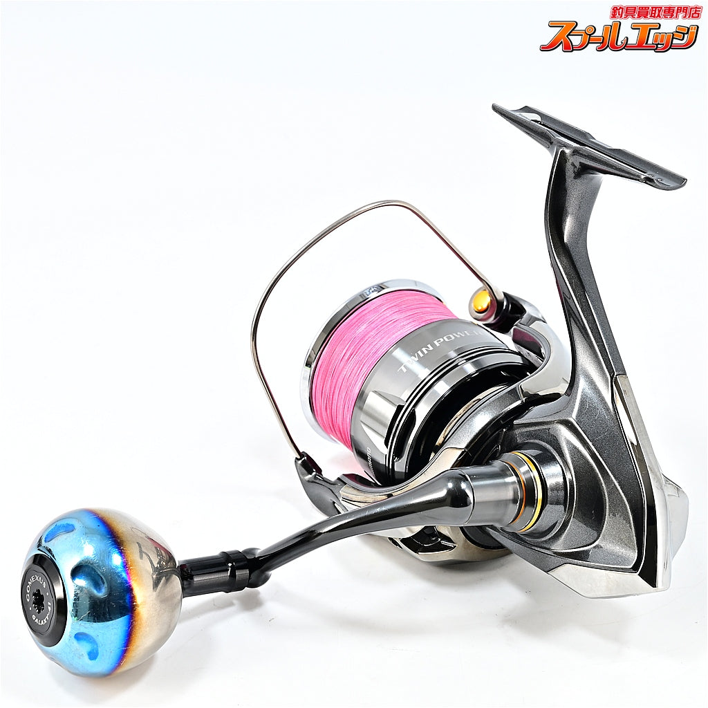【シマノ】 24ツインパワー C5000XG ゴメクサス41mm チタンハンドルノブ装着 SHIMANO TWINPOWER