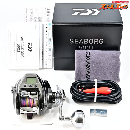【ダイワ】 26シーボーグ 500J 使用距離25.6km 使用36時間 DAIWA SEABORG