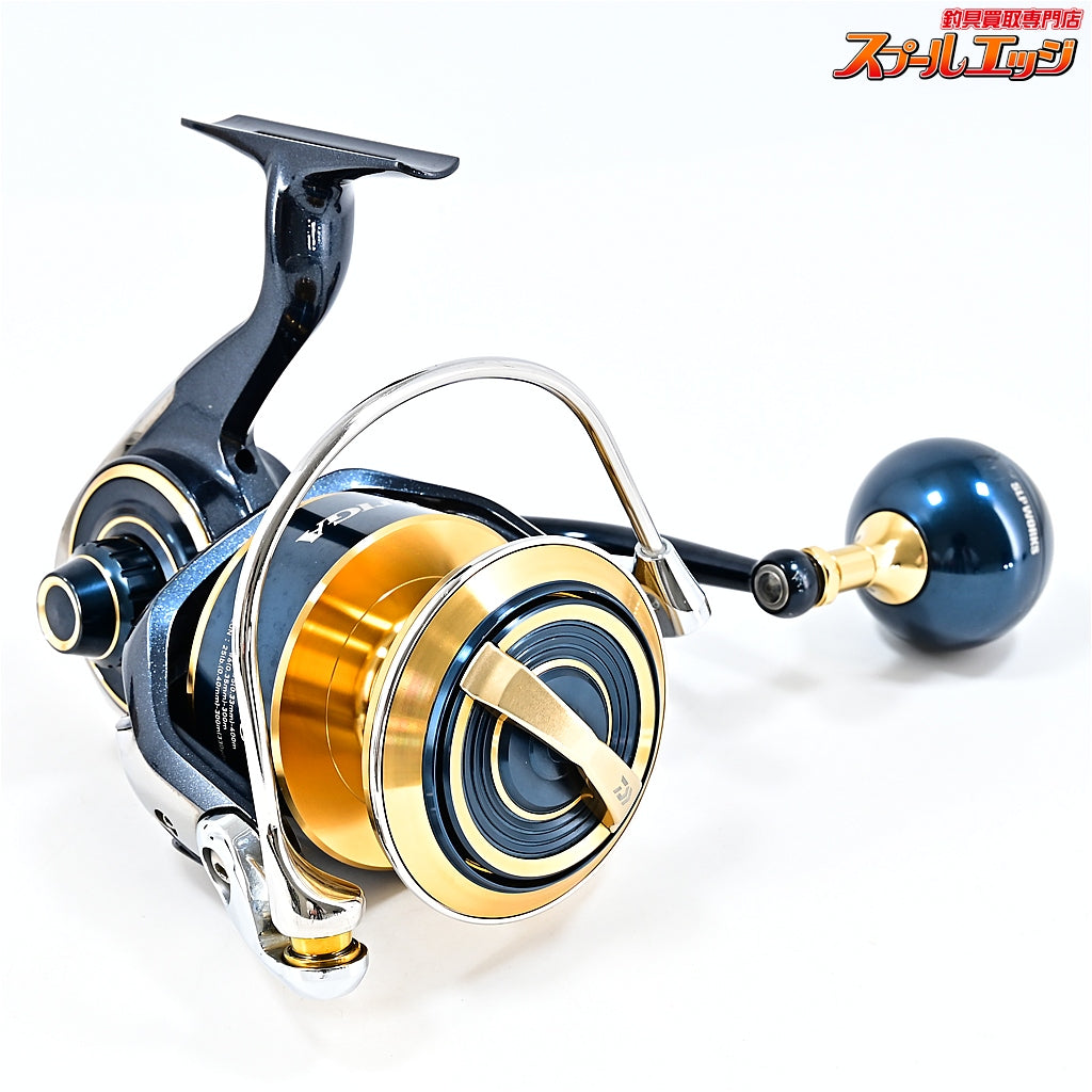 【ダイワ】 20ソルティガ 14000-XH SLPWアルミラウンドノブ装着 DAIWA SALTIGA