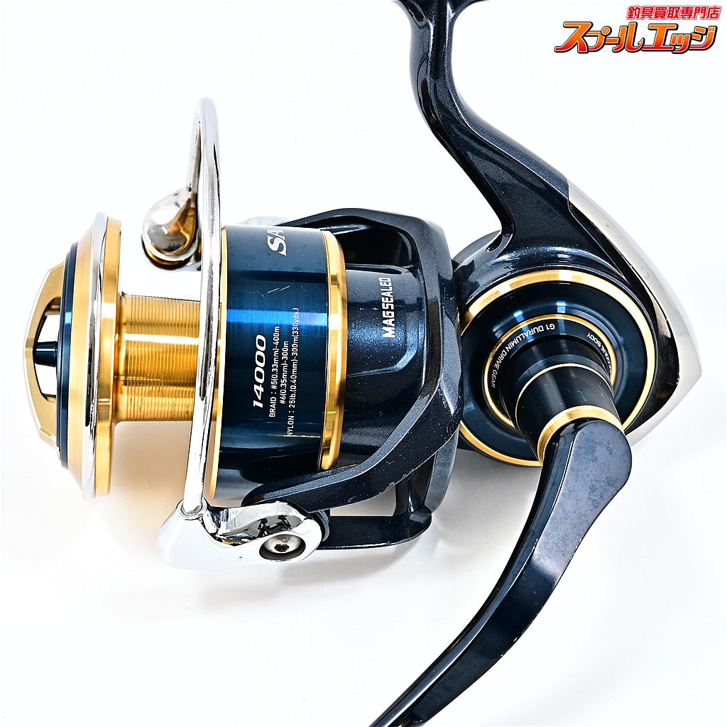 【ダイワ】 20ソルティガ 14000-XH SLPWアルミラウンドノブ装着 DAIWA SALTIGA