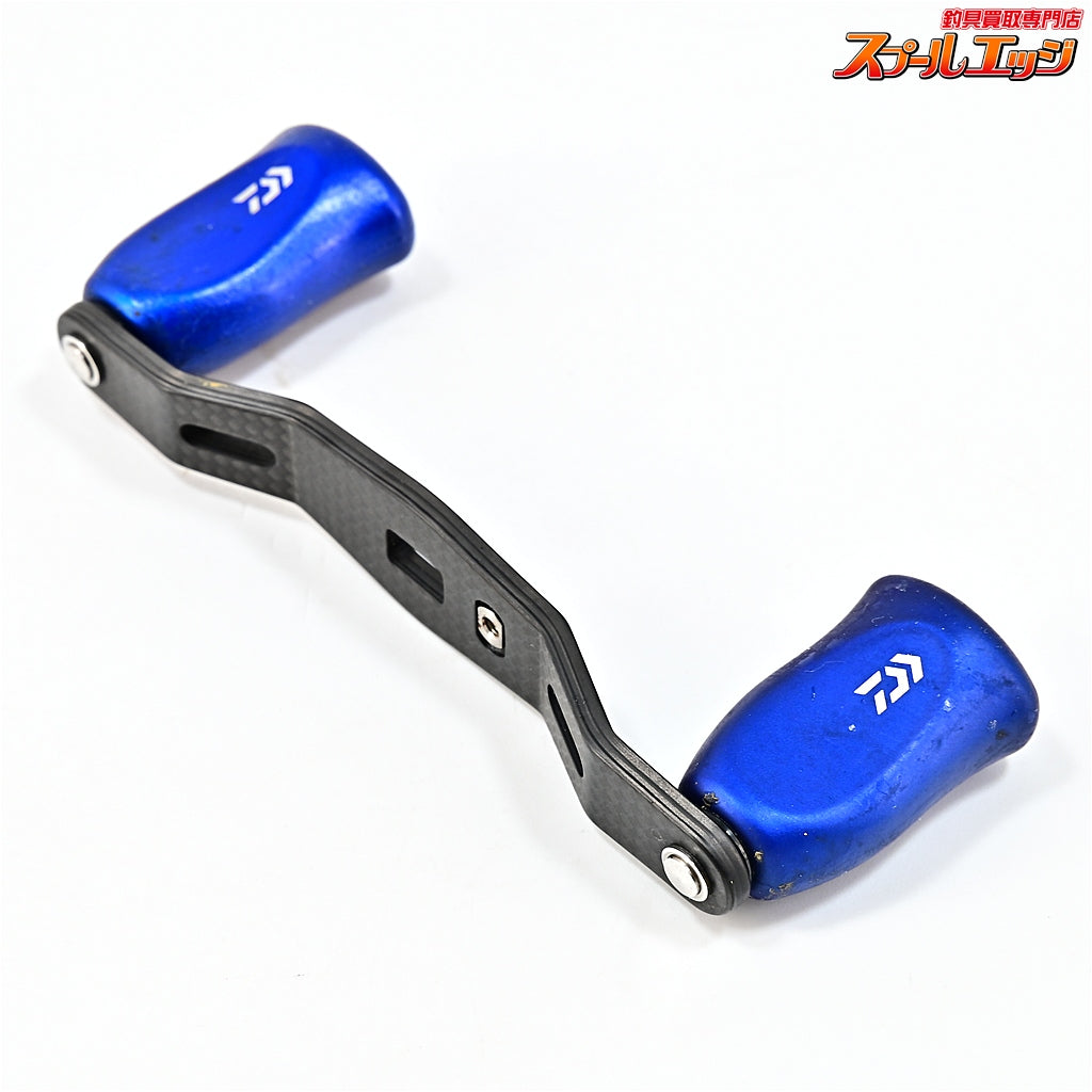 【ダイワxSLPワークス】 RCS 90mmカーボンクランクハンドル RCS Iシェイプコルクノブ ブルー装着 DAIWAxSLP-WORKS Custom HANDLE