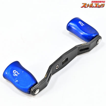 【ダイワxSLPワークス】 RCS 90mmカーボンクランクハンドル RCS Iシェイプコルクノブ ブルー装着 DAIWAxSLP-WORKS Custom HANDLE