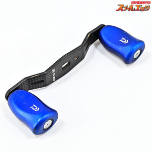 【ダイワxSLPワークス】 RCS 90mmカーボンクランクハンドル RCS Iシェイプコルクノブ ブルー装着 DAIWAxSLP-WORKS Custom HANDLE