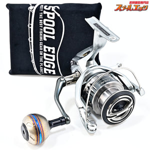 【シマノ】 21ナスキー 4000 ゴメクサス38mmカスタムハンドルノブ&リールスタンド装着 SHIMANO NASCI