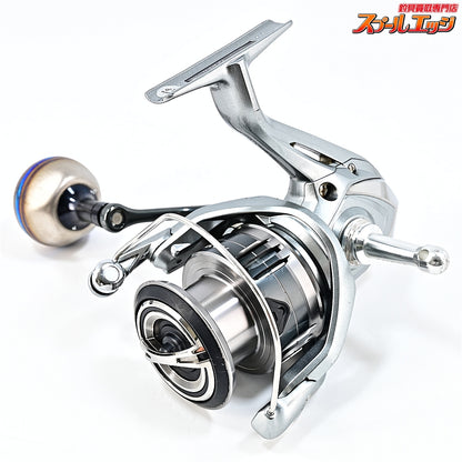 【シマノ】 21ナスキー 4000 ゴメクサス38mmカスタムハンドルノブ&リールスタンド装着 SHIMANO NASCI