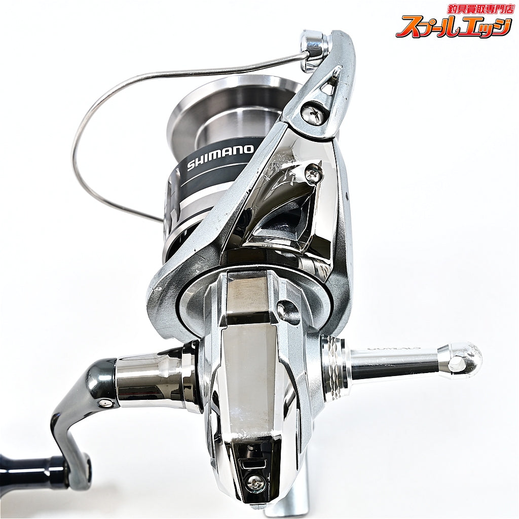 【シマノ】 21ナスキー 4000 ゴメクサス38mmカスタムハンドルノブ&リールスタンド装着 SHIMANO NASCI