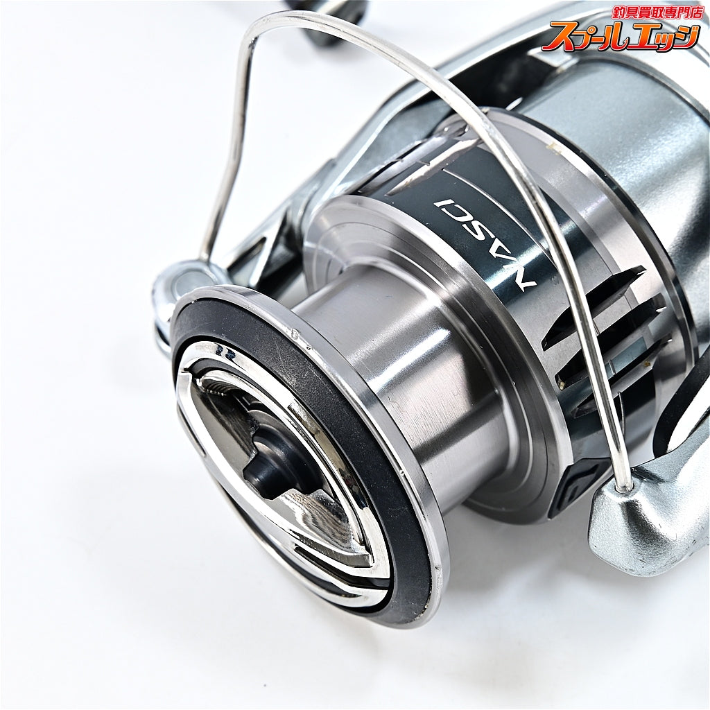 【シマノ】 21ナスキー 4000 ゴメクサス38mmカスタムハンドルノブ&リールスタンド装着 SHIMANO NASCI