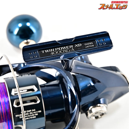 【シマノ】 21ツインパワー XD 4000XG 38mmカスタムハンドルノブ装着 SHIMANO TWIN POWER