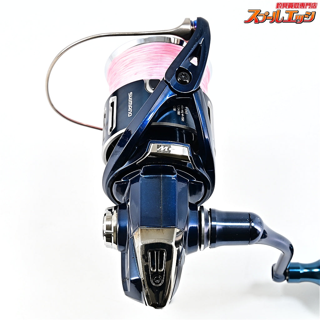 【シマノ】 21ツインパワーXD 4000XG ゴメクサスハンドルノブ タイプB 38mm 深海ブルーxゴールド装着 SHIMANO TWINPOWER