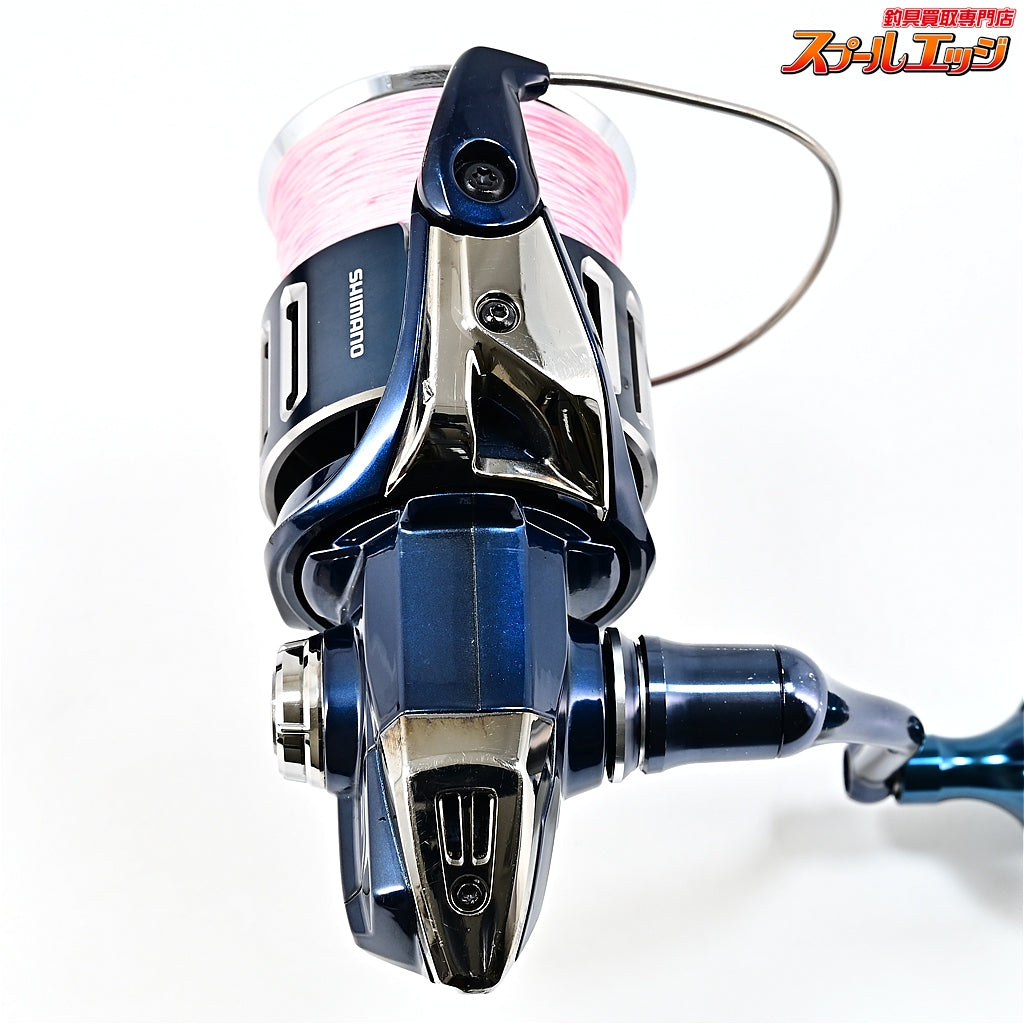 【シマノ】 21ツインパワーXD 4000XG ゴメクサスハンドルノブ タイプB 38mm 深海ブルーxゴールド装着 SHIMANO TWINPOWER