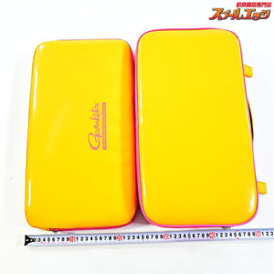 【がまかつ】 がまへら ライトバッグ2 へらバッグ PVC素材 イエロー/ピンク クッション付 GAMAKATSU LIGHT-BAG II K_192
