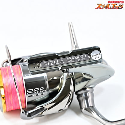 【シマノ】 18ステラ 2500SHG 夢屋18ステラチタンリールスタンド シルバー装着 SHIMANO STELLA
