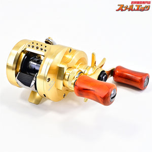 【シマノ】 21カルカッタコンクエスト 100 カスタムウッドハンドルノブ装着 SHIMANO CALCUTTA CONQUEST