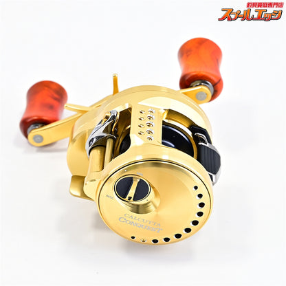 【シマノ】 21カルカッタコンクエスト 100 カスタムウッドハンドルノブ装着 SHIMANO CALCUTTA CONQUEST
