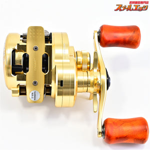 【シマノ】 21カルカッタコンクエスト 100 カスタムウッドハンドルノブ装着 SHIMANO CALCUTTA CONQUEST